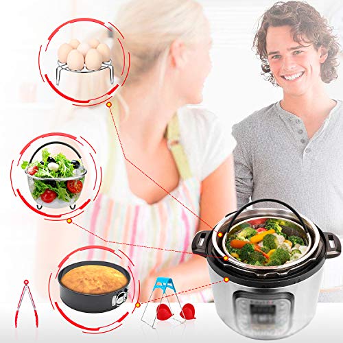 image for JOYORUN Accessories for Pressure Cooker with Steamer Basket, Egg Steam