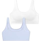 SALIA GIRL Training Bras for Girls 10-16 with Adjustable Straps, Tween Sports Seamless Bras with Removeable Pads