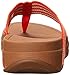 FitFlop Women's Surfa Flip Flop, Flame/Stone, 5 M US