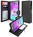 Note 4 Case, CellEver Galaxy Note 4 Wallet Case, Luxury PU Leather Case Flip Cover with Card Slots & Stand For Samsung Galaxy Note 4 - Black
