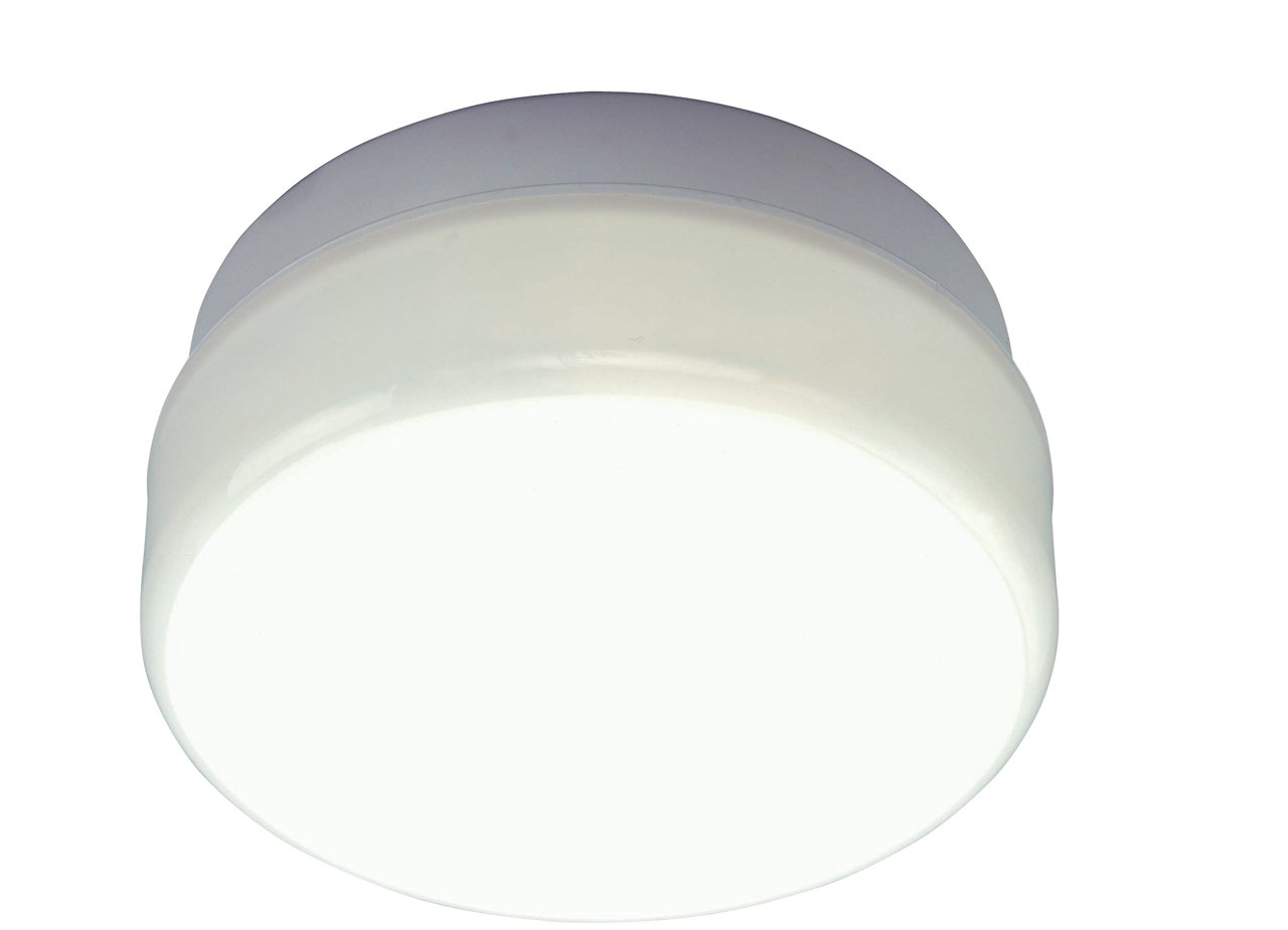 ASD AC/WL100 Circular External Bulkhead Light Fitting - White Base