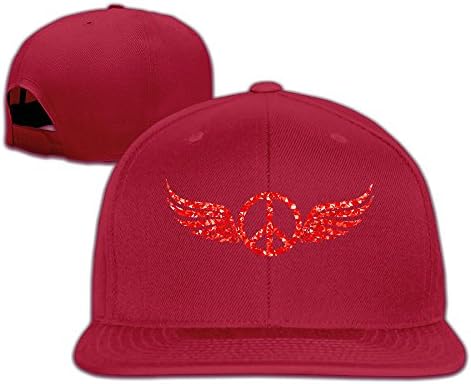 Peace Sign Wings Adjustable Plain Sun Hats Dad Cap