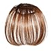 Smilco Mini Air Bang Realistic Hair Extensions Bangs 4 Colors (Light Brown)
