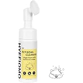 Hyefiomo Pet Bowl Cleaner with Brush - Plant-Based Formulated for Dogs and Cats, Effectively Cleaning Ways for Pet Food or Water Bowl, Fragrance-Free