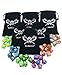 6 Sets of 7 Polyhedral RPG Dice with Velvet Drawstring Dice Bags by SkullSplitter Dice