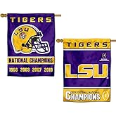 Louisiana State LSU Tigers 2019 and 4 Time Champions Double Sided House Flag