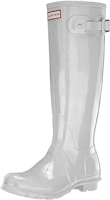 silver rain boots