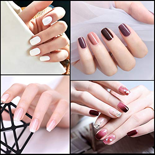 Aoraem Short Nail Tips Half Cover Natural Lady French Acrylic Artificial Fake Half Nail With Box Natural 500 Pricepulse