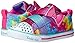 Skechers Kids Baby-Girl's Sparkle LIT-Rainbow Cutie Sneaker, Lavender/Multi, 9 Medium US Toddler