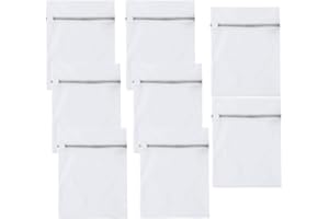 PANXXSEN 8 Pack Laundry Mesh Bags,16 x 12 Inch Zipper Mesh Laundry Bag for Washing Machine,Travel Laundry Bags for Stocking,Underwear,Bra and Lingerie