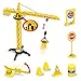 Construction Vehicles Toys with Play Mat, 8 Construction Cars and Crane, 6 Road Signs and 27.5