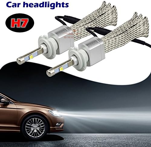 SWEON 2Pcs 80W 4800LM H7 Cree XHP-50 Car LED Headlight Kit Bulb Xenon White 6000K Lamp H1 H3 H4 H11 H13 9004 9005 9006 9007 9012