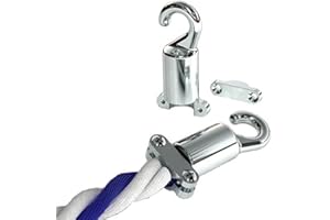 Perma-Cast PH53 Chrome Plated 3/4 Inch Rope Hook - Cleat Type