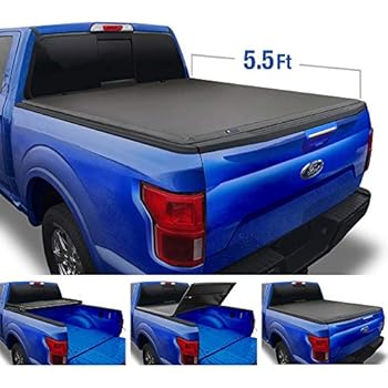 Tyger Auto Top T3 Soft Tri-Fold Truck Tonneau Cover for 2015-2018 Ford F-150 | Styleside 5.5' Bed | TG-BC3F1041