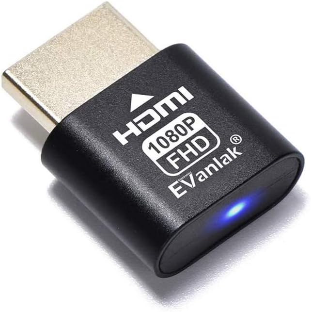 Dummy Plug HDMI/DVI/VGA - Émulateur D'écran Sans Tête - Résolution 4K Pour Mining Et Serveurs
