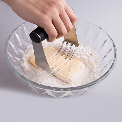 Deiss PRO Pastry Cutter - Stainless Steel Pastry Blender & Dough Cutter, Non-Slip Handle - Dishwasher Safe