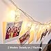 MESUNKA LED Photo String Lights, 40 LED Photo Clips String Lights (16.4 ft), Battery Powered for Home Party Decor, Hanging Picture Frame for Party Wedding Dorm Bedroom Birthday Christmas Decorations