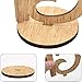 ElekFX Table Numbers 1-15 Wedding Wooden Table Number Cards with Round Base Double Sided Design Table Holders for Wedding/Party Reception and Decoration