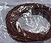 25' Black/Burnt Copper Cloth Cord - 25 ft Vintage Style Twisted Wire Lamp or Speaker wire - 18/2 electrical Cloth Cord