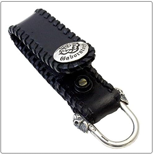 Amazon ガボラトリー ガボール Gaboratory Gabor ラージ レザー ベルトループ サイド ステッチ シルバー ミディアム スカル ガボラトリー ロゴ スナップ Gaboratory愛知県正規代理店 ジュエリー 通販