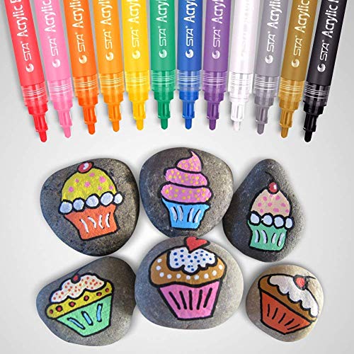 1 Acrylic+Paint+Markers+Set+Permanent