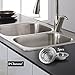 2PC Stainless Steel Kitchen Sink Strainer - Large Wide Rim 4.33