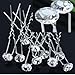 (Pack of 12 Pcs) Crystal Rhinestones Hair Pins, Beautiful Hair Accessories for Every Occasion, Arrives in Gift Box