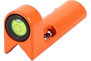 Noteflora Grade Rod Level Adjustable 90 Degree Right Angle Standard Rod Level With Large 7/8-In Diameter Vial, For Round Or R