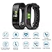 LETSCOM Fitness Tracker Color Screen, IP68 Waterproof Activity Tracker with Heart Rate Monitor, Sleep Monitor, Step Counter, Calorie Counter, Smart Pedometer Watch for Men Women Kids