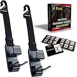 Headrest Hooks for Car | Strong Purse, Handbag, Coat Hanger Holder Hooks with Adjustable Headrest Hook Strap for Storage and Organization (4 Pack) + Bottle Holders
