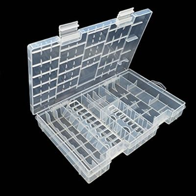 Maymii Transparent Storage Case For Aa Aaa C D 9v Multi Size Hard