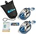 PRODIGY Full Face Snorkel Mask Adult Kids – 180° Panoramic Snorkeling Masks Gear for Adults and Youth - Easy Breathing SWIMTECH Dry Top Set, Anti-Leak&Anti-Fog– (True Blue w/GoPro – S/M)