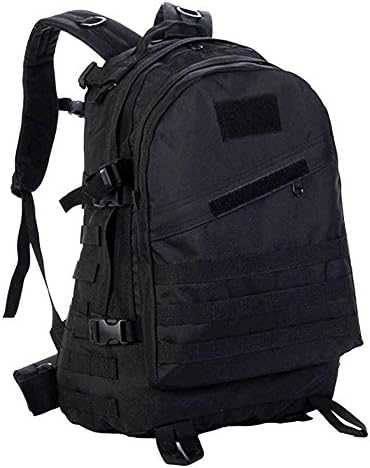 CoolLifes Military Tactical Backpack 3 Day Assault Pack Army Molle Bug Out Bag Large Rucksack Bag for Outdoor Trekking Camping Hunting Hiking 40L Black