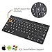 GMYLE Universal Bluetooth Wireless Keyboard Ultra Slim for Computers, Tablets and Smartphones - Black