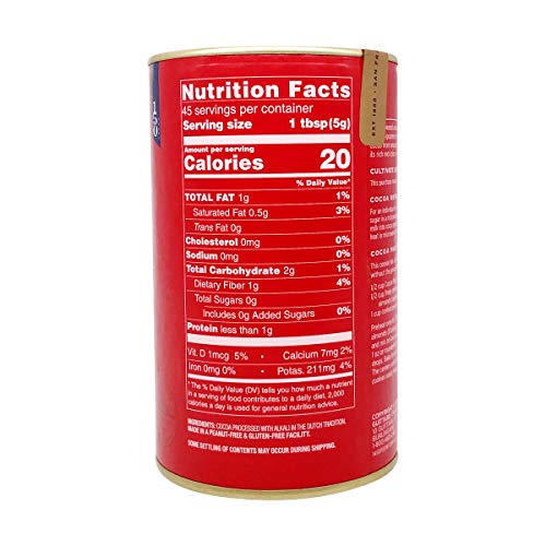 E Guittard Cocoa Powder, Unsweetened Rouge Red Dutch Process Cocoa, 8oz