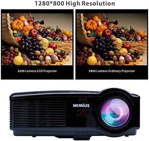 Proyector, Proyectores Full HD LED 3200 Lúmenes 1080P Video ...