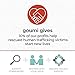 goumimitts Soft Stay On Scratch Mittens - Stop Scratches and Germs, 2 Pack (Drops/Aqua - Forest Friends/Gray, 0-3 Months)