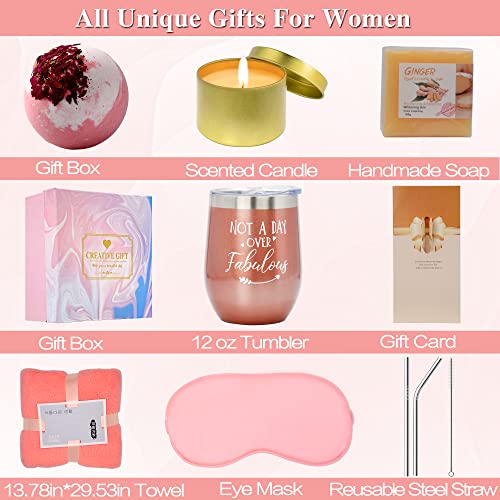 DSYSMIN Birthday Gifts for Women,Relaxing Spa Gift Basket Set, Unique Gift Ideas for Women,Gifts for Mom,Gifts for Friends,Gifts for Sister,Coworker Teacher Nurse Gifts for Women, Mothers Day Gifts