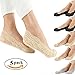 FAYBOX Women No Show Socks Lace Floral Low Cut Liner Socks Pack of 5 or 3