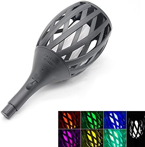 Solar Outdoor Flame Light, Creative Colorful Torch Lights Flickering Landscape LED Lights Used For Graden, Dusk to Dawn Auto On/Off. Ip65-Waterproof
