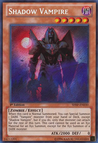 Yu-Gi-Oh! - Shadow Vampire (SHSP-EN030) - Shadow Specters - 1st Edition - Secret Rare