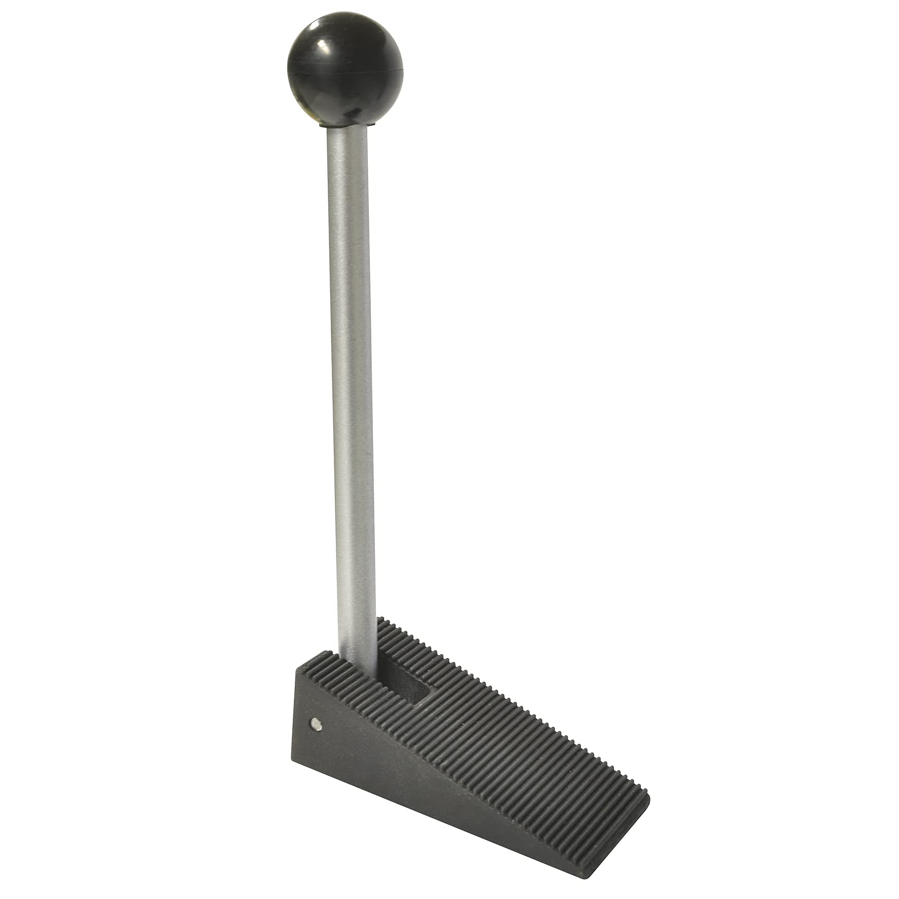 WAGNER Door Wedge/Doorstop Comfort- 105 x 49 x 240 mm, Premium Wedge Made of Thermostatic Rubber + Leaver Out of Industry Steel, to be Pushed Underneath Doors - 15697501