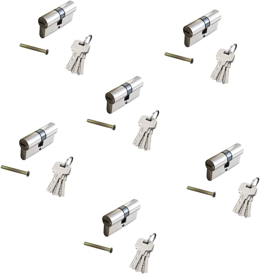 Lot De Serrure à Cylindre Avec Clés Empreinte Identique