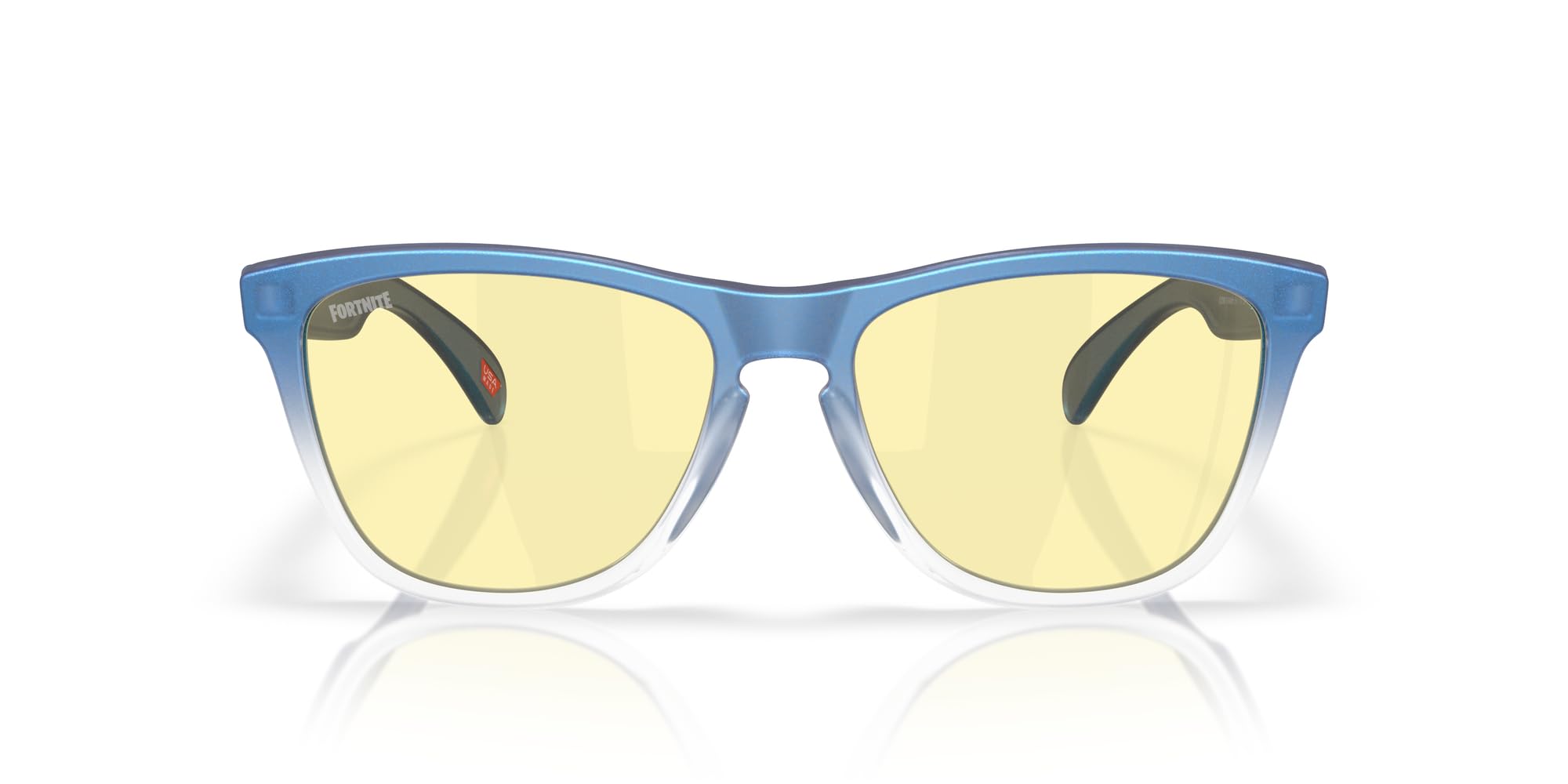 Oakley OO9013 Frogskins Sunglasses, Matte Cyan/Blue/Color Shift Fade/Prizm Gaming, 55 mm Image
