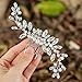 Brishow Bride Rhinestones Wedding Hair Comb Clips Silver Bridal Hair Piece Crystal Hair Accessory for Women and Girls