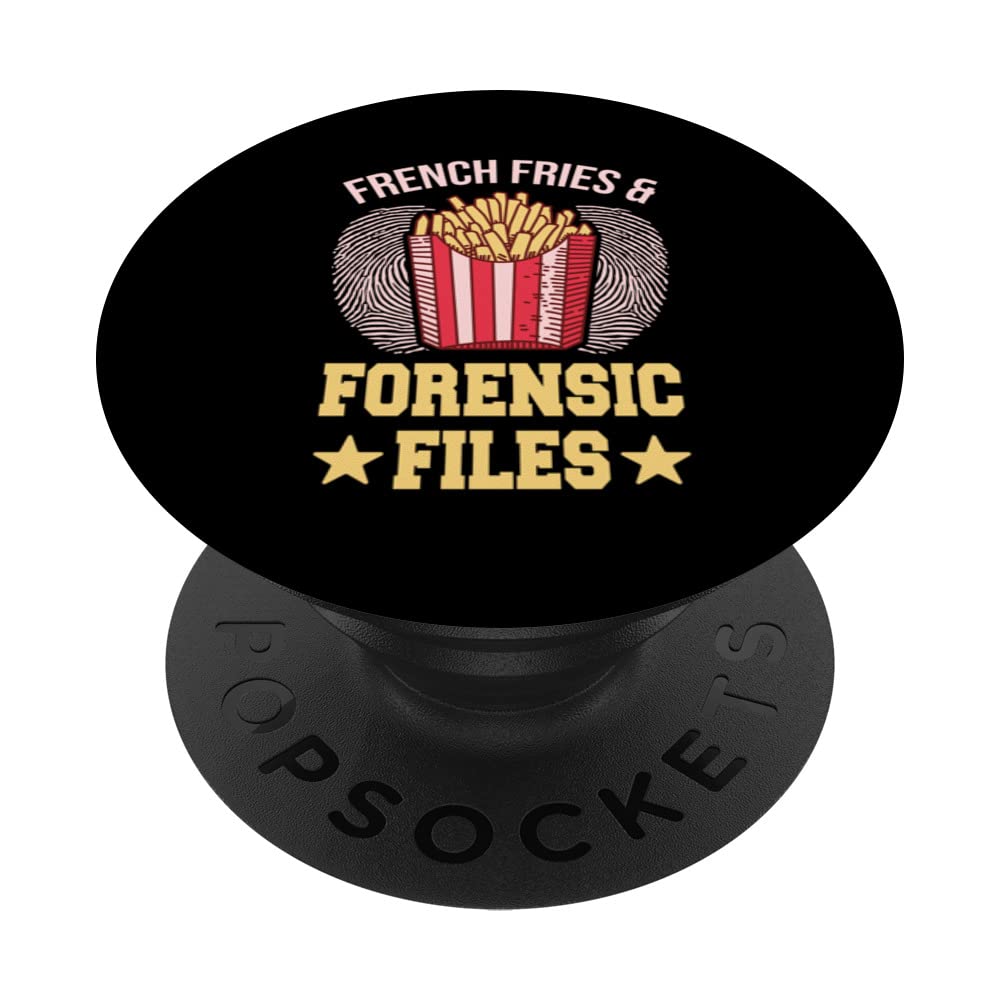 French Fries & Forensic Files Spy Undercovers Detective PopSockets Swappable PopGrip