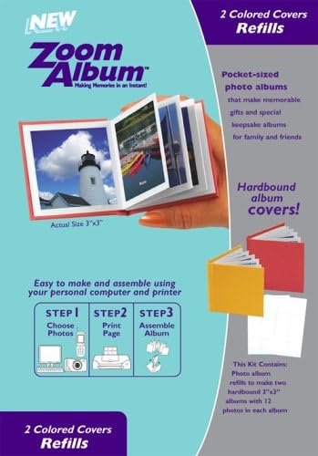 Zoom Album Two 3x3" Color Covers Refill