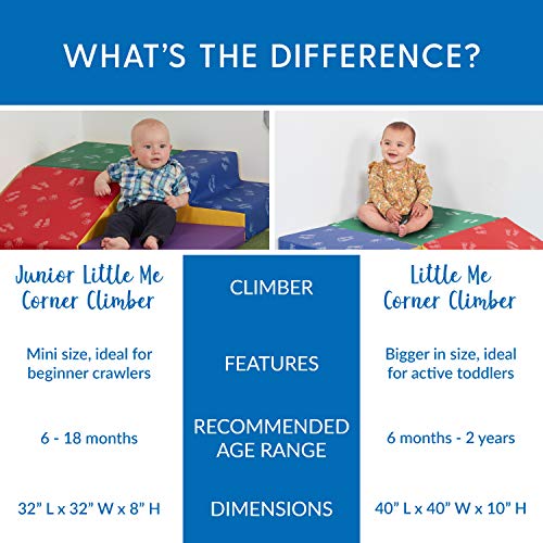 ECR4Kids SoftZone Little Me Foam Corner Climber - Indoor Active Play Structure for Toddlers and Kids - Soft Foam Play Set, Primary - Thumbnail 3