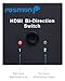 Fosmon 4K HDMI Switch 2 in 1 Out 4K@60Hz, 2-Port Bi-Directional HDMI 2.0 Switcher Splitter Hub UHD 3D HD 1080p HDCP, for HDTV, PS5/4, Xbox, Apple TV