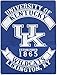 NCAA Kentucky Wildcats "Varsity" Royal Plush Raschel Blanket, Blue, 60 x 80-Inch